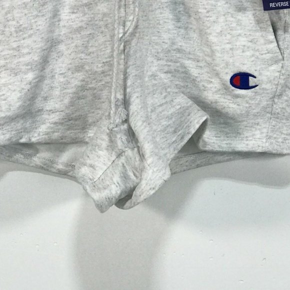 Champion Logo Pull-On Sweat Short, Women's Size M - Light Grey - Picture 10 of 12